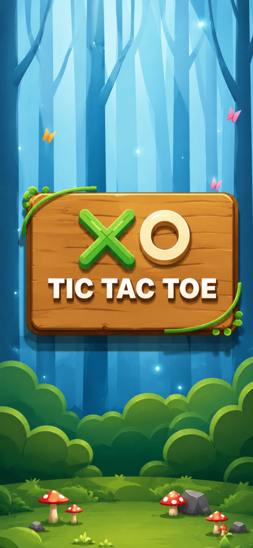 Tic Tac Toe app screenshot — Splash